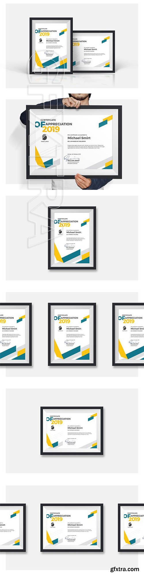 CreativeMarket - Abstract Certificates 2051867