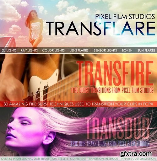 Pixel Film Studios - Transition Plugins Vol. 1 for Final Cut Pro X (macOS)