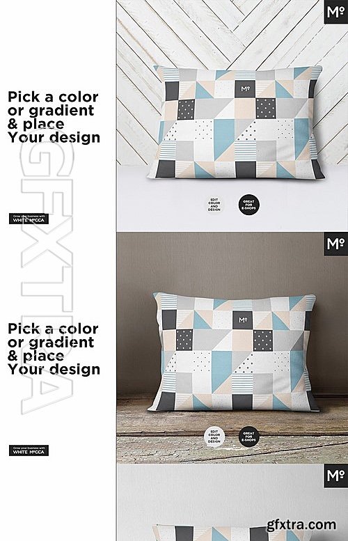 CM The Lumbar Pillow Cover Mockups Set 2043794 » GFxtra