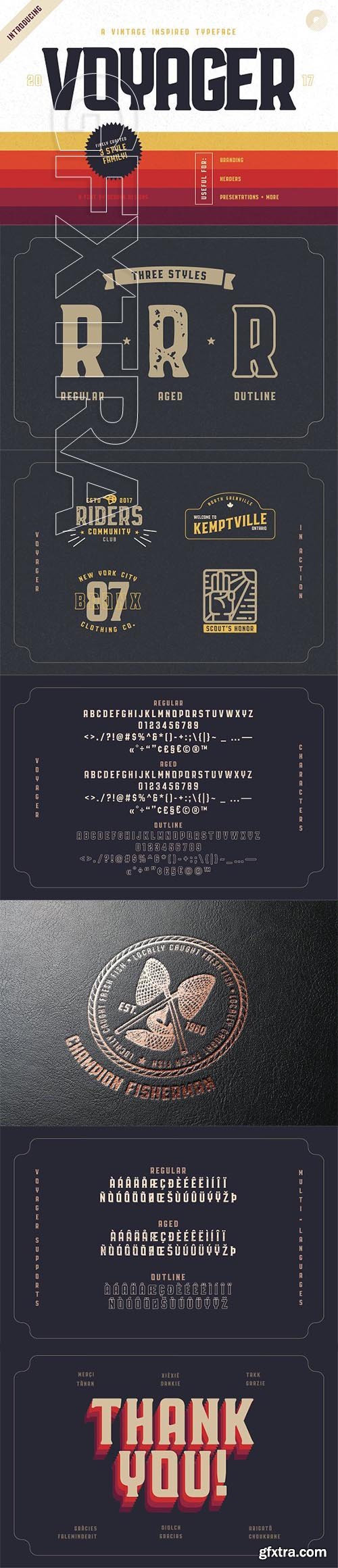 CreativeMarket - Voyager Typeface 2049779