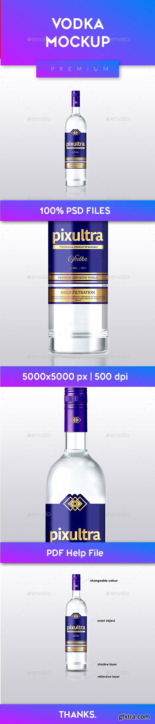 GR - Vodka Bottle Mockup 20958386 GR - Vodka Bottle Mockup 20958386