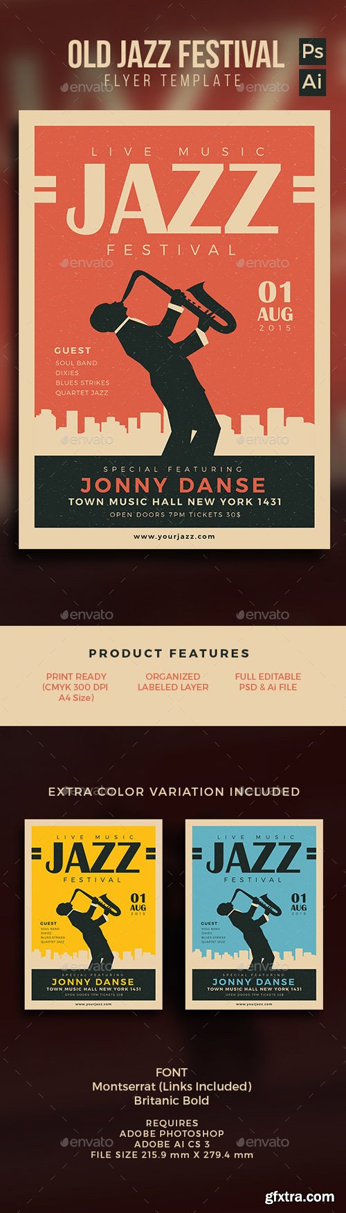 GR - Old Jazz Festival Flyer 12866487 GR - Old Jazz Festival Flyer 12866487