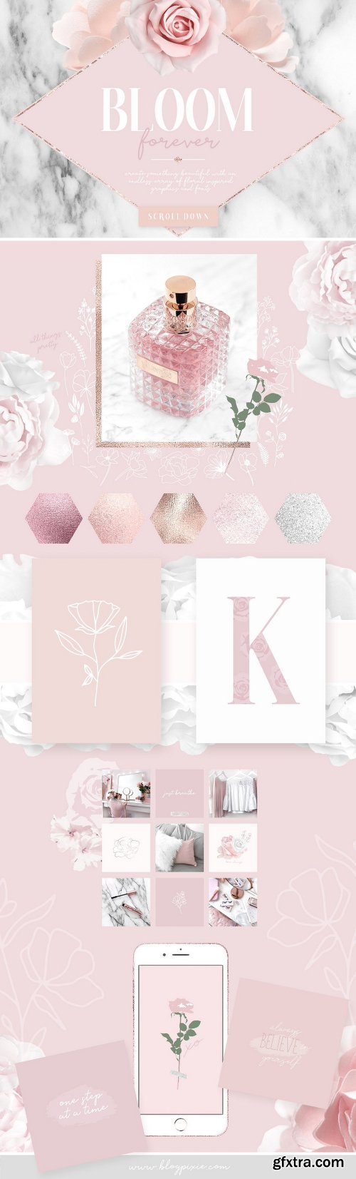 CreativeMarket Floral Bundle Fonts & Illustrations 1985821 CreativeMarket Floral Bundle Fonts & Illustrations 1985821