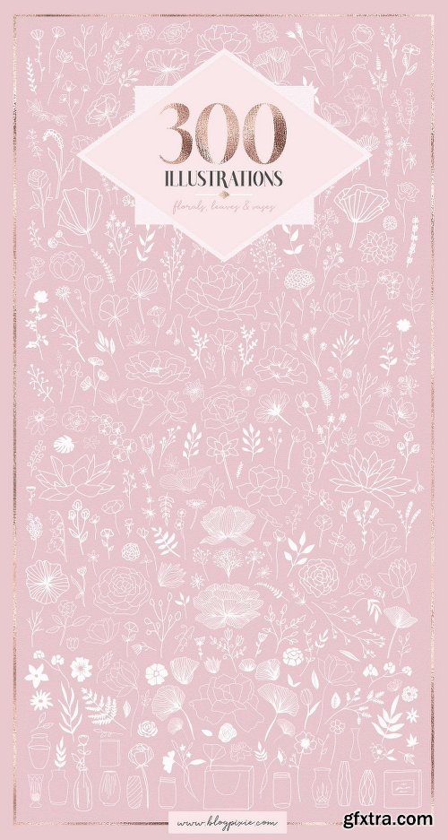 CreativeMarket Floral Bundle Fonts & Illustrations 1985821 CreativeMarket Floral Bundle Fonts & Illustrations 1985821