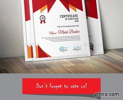 GraphicRiver - Certificate 14327904