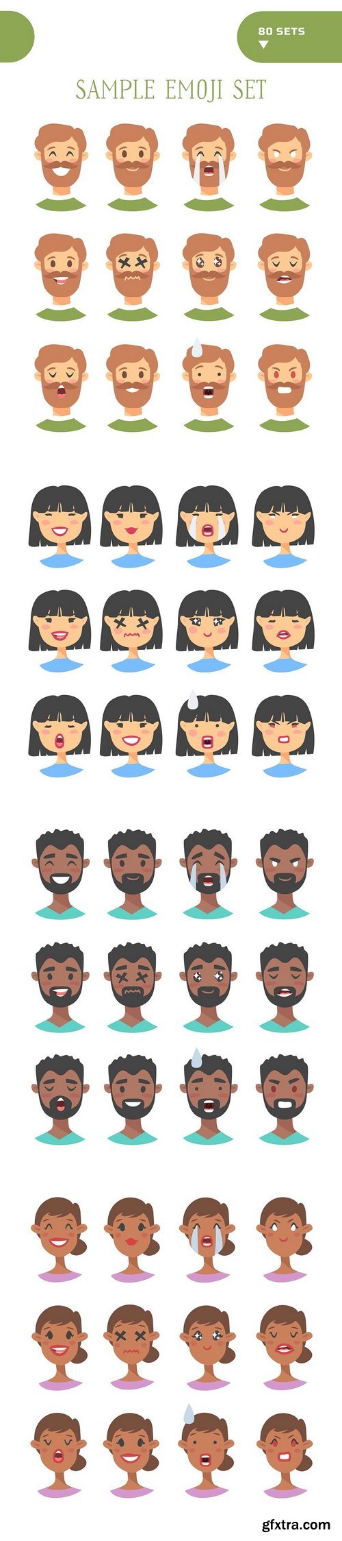 CM - 80 Cartoon people emoji 1372023