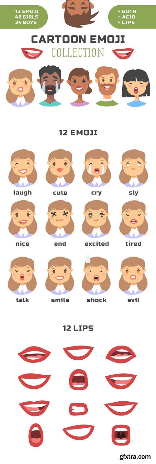 CM - 80 Cartoon people emoji 1372023