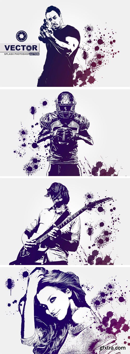 CM - Vector Splash Photoshop Action 2022768