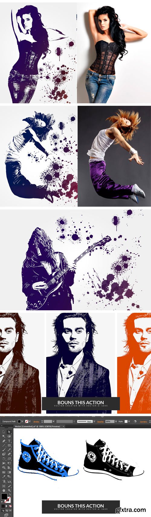 CM - Vector Splash Photoshop Action 2022768