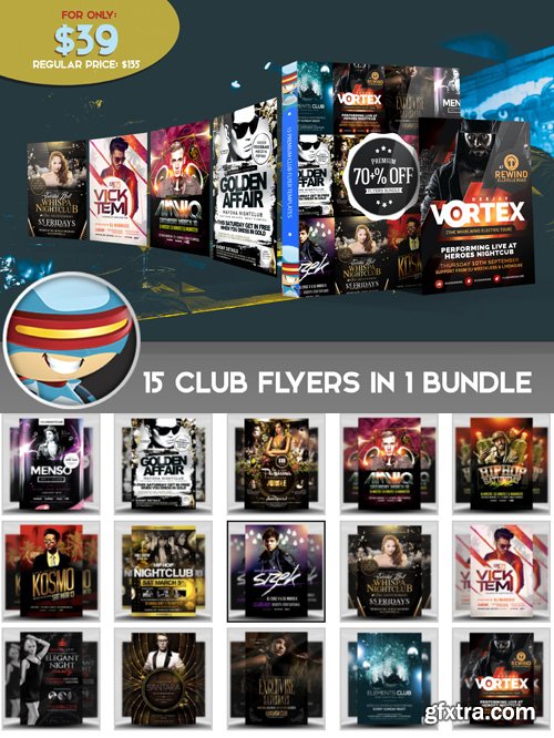 Black Friday Club Flyer Bundle Black Friday Club Flyer Bundle