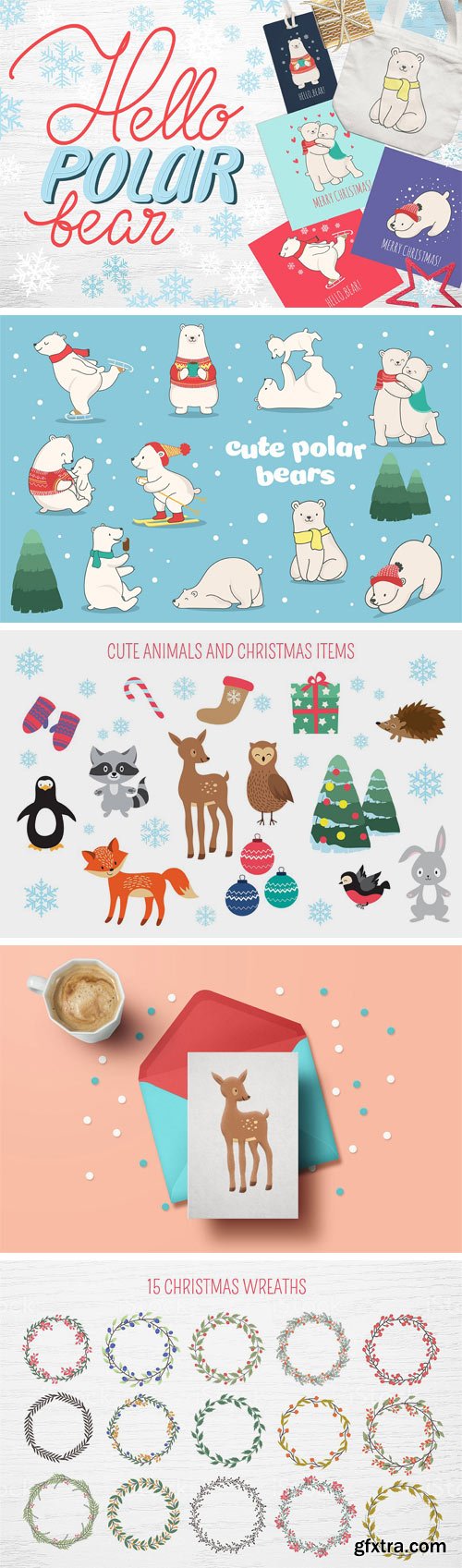 CM - Hello Polar Bear! - Clipart Set 2011382