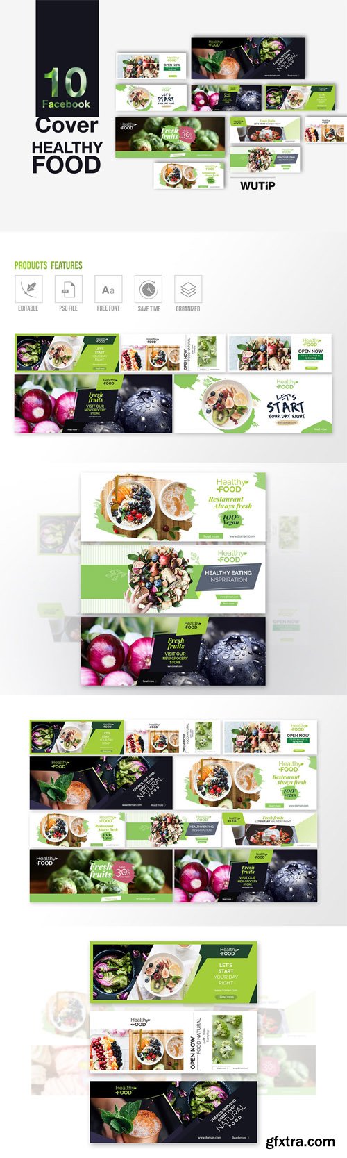 10 Facebook Cover - Healthy Food 21010906