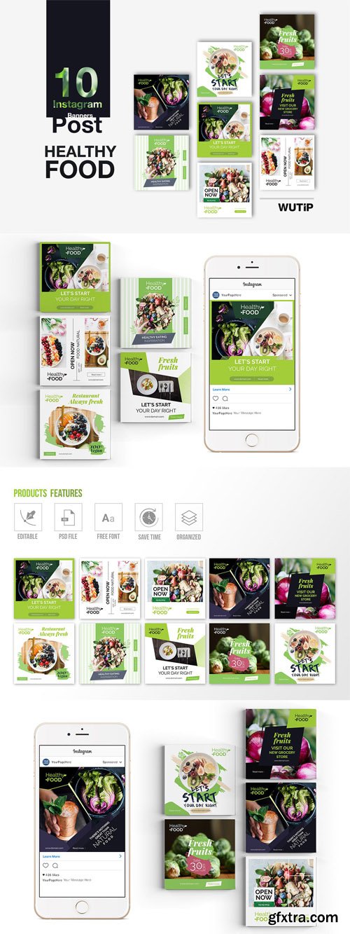 10 Instagram Post Banner -Healthy Food 21010925