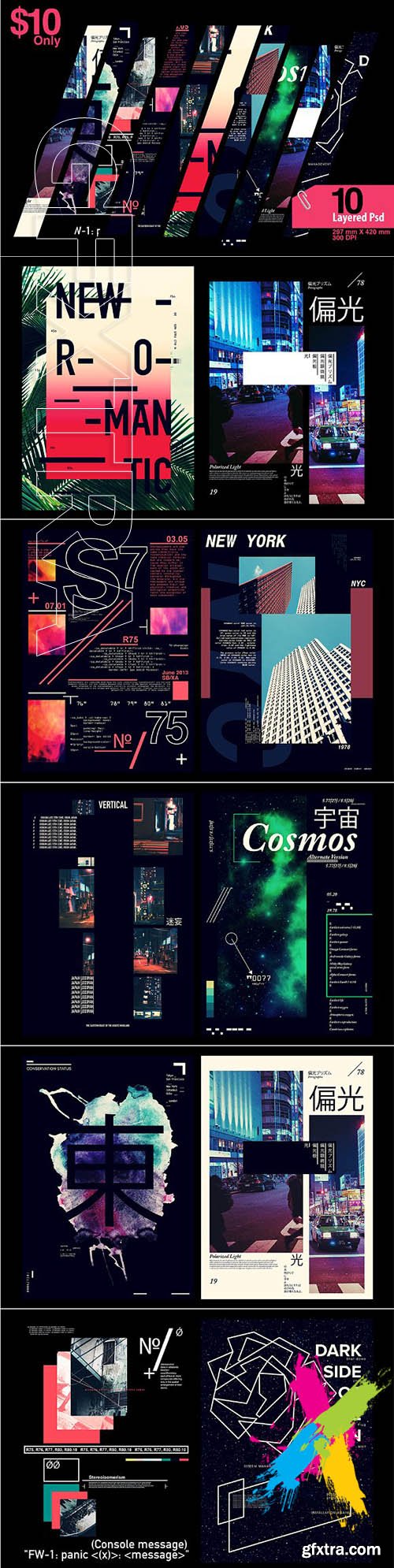 CreativeMarket - 10 High Quality Layered Psd (A01) 2082164