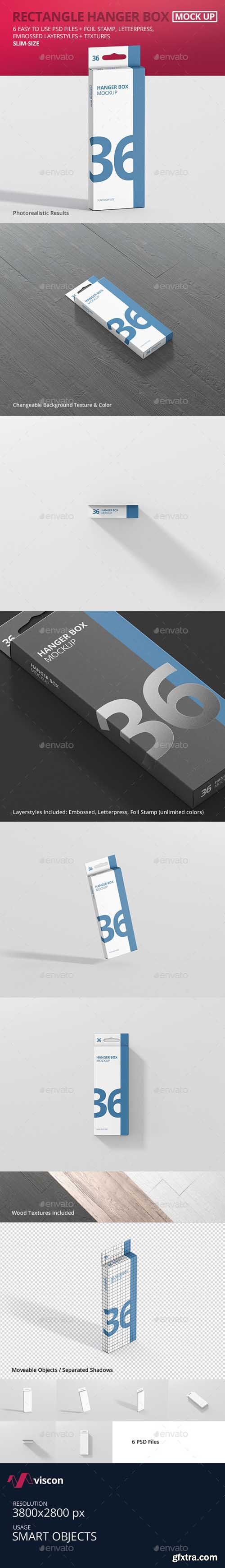 GR - Box Mockup - Rectangle Slim High with Hanger 21019663