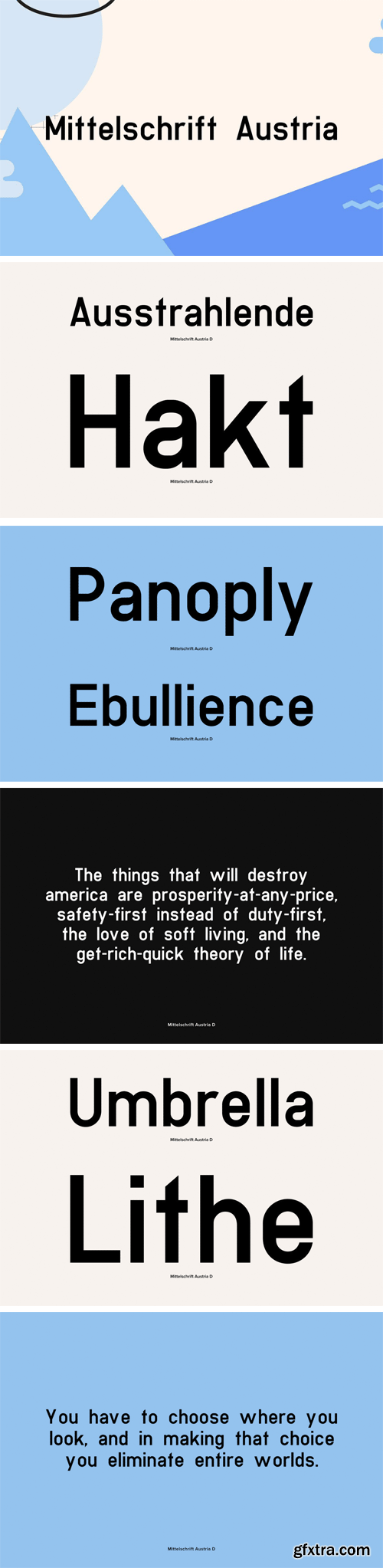 Mittelschrift Austria Font