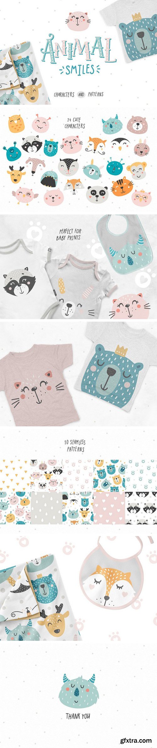 Animal Smiles- Baby Characters EPS 1449643