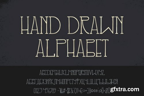 CreativeMarket Hand drawn font 2027356