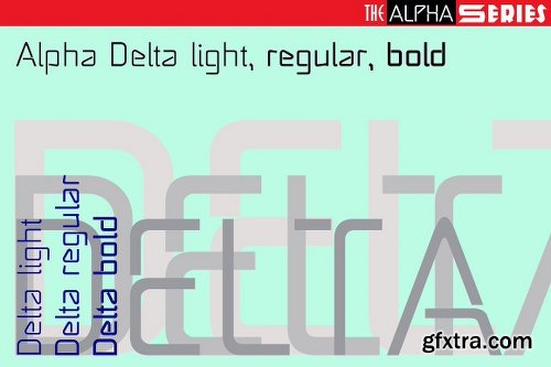 CreativeMarket Alpha Series Font Collection 2075897