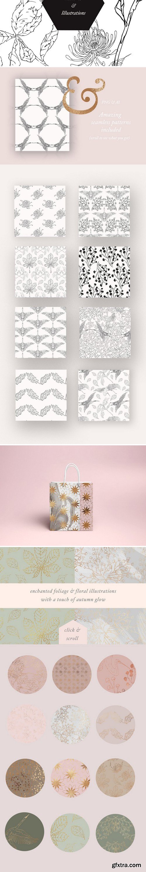 CM - Autumn Patterns &amp; Illustrations 1833220