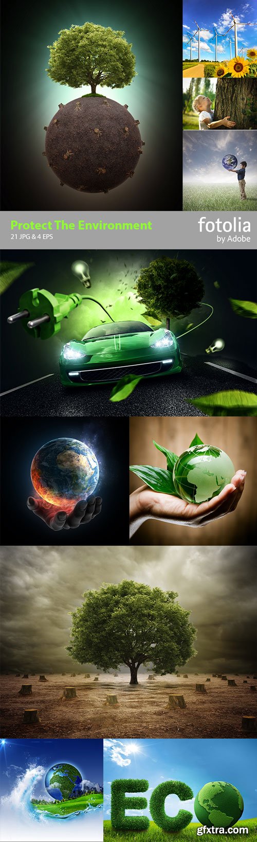 Protect The Environment 21 JPG + 4 Vector