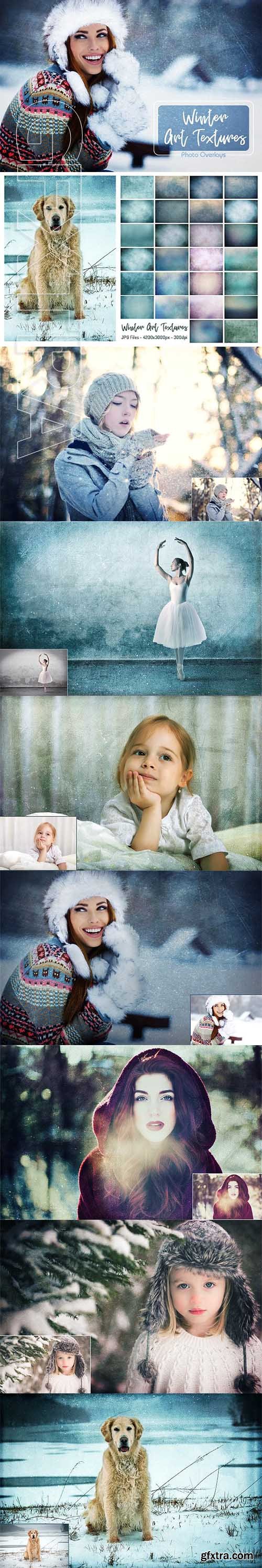 CreativeMarket - 26 Winter Art Texture 2065366