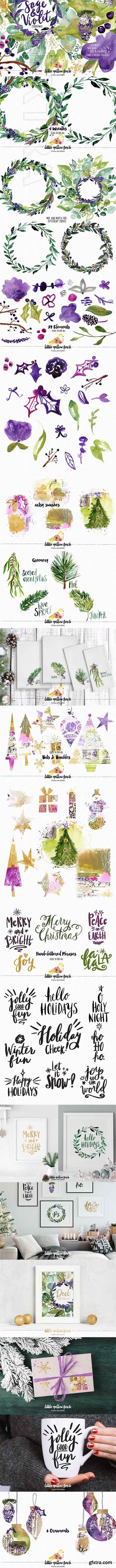 CreativeMarket - Sage and Violet Christmas 2066078