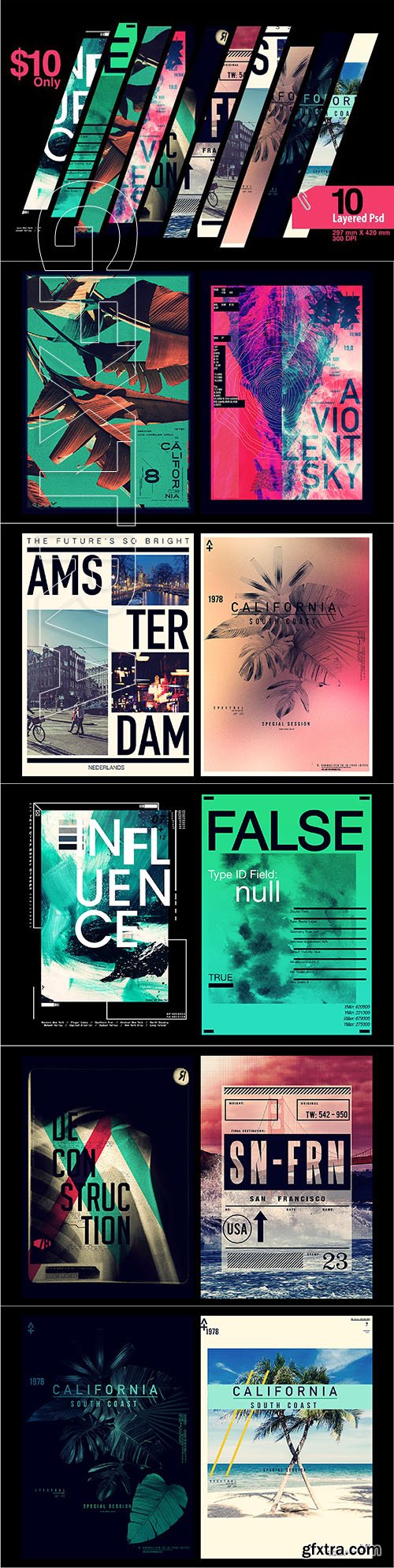 CreativeMarket - 10 High Quality Layered Psd (CR102) 2097553