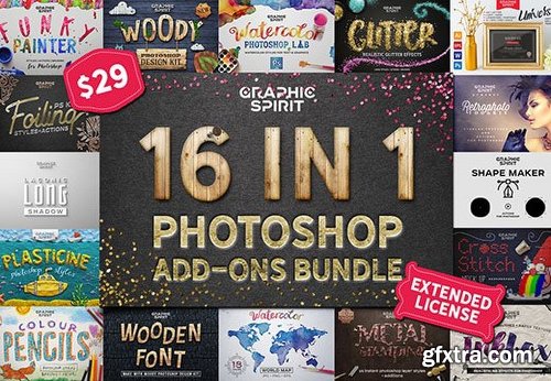 16 in 1 Photoshop Add-ons Bundle