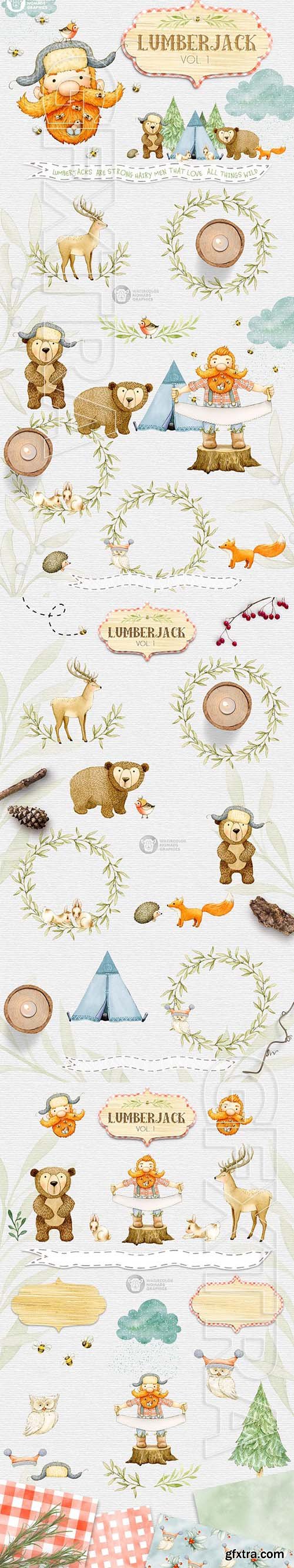 CreativeMarket - Lumberjack Christmas 2097952