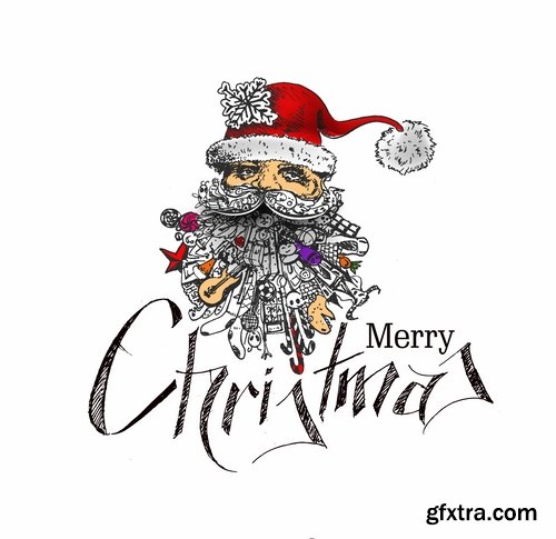 New Year label Christmas sticker discount sale EPS 25