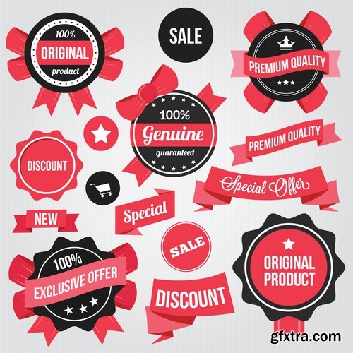 New Year label Christmas sticker discount sale EPS 25