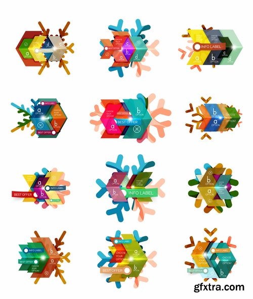 New Year label Christmas sticker discount sale EPS 25