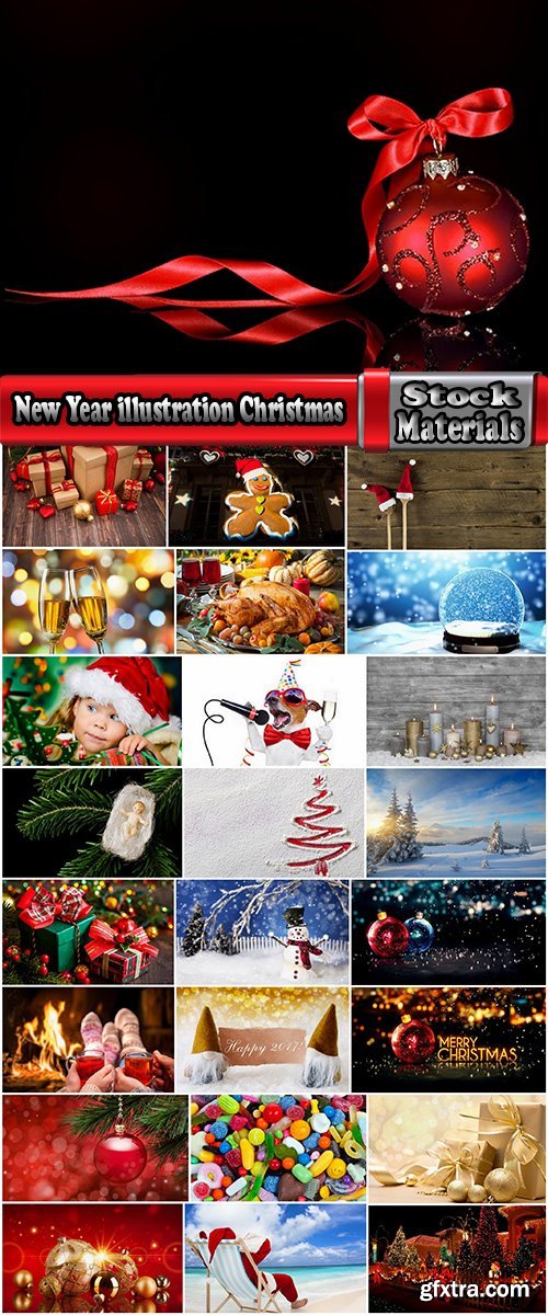 New Year illustration Christmas decoration gift holiday tree toy logo 25 HQ Jpeg