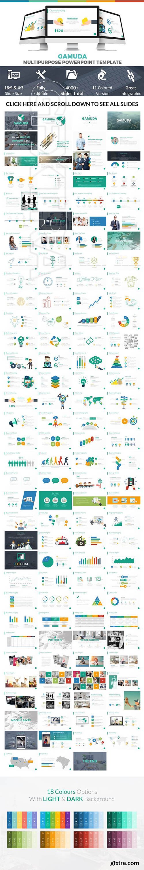 CreativeMarket - Gamuda Powerpoint Template 2097215