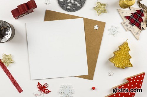 Square Postcard for Christmas