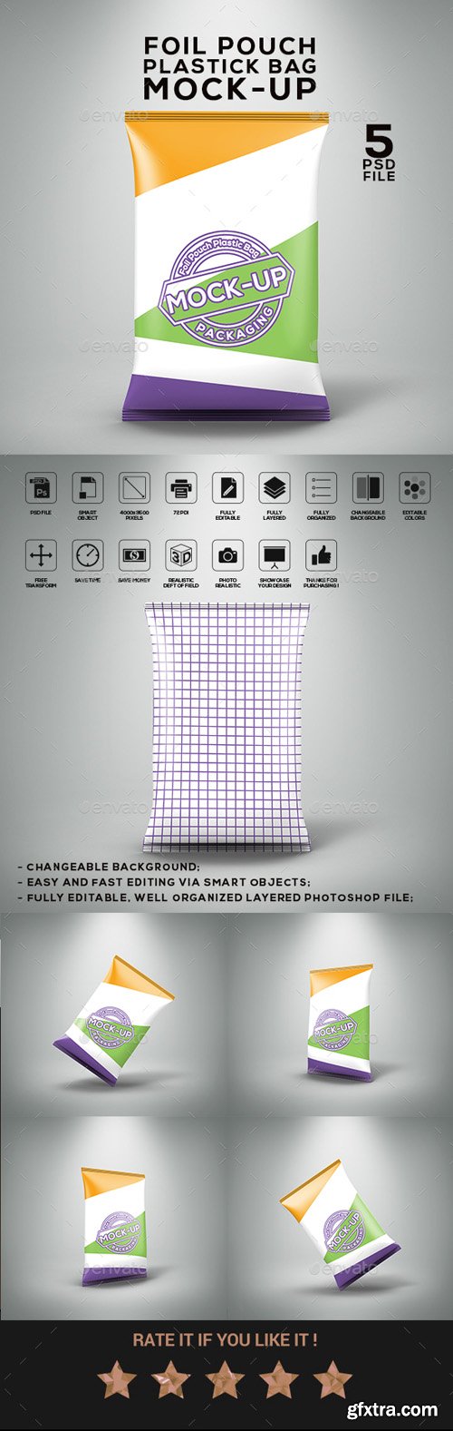 GR - Foil Pouch Plastic Bag Mock-Up 21043618