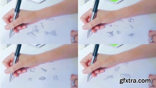 Videohive Hand Is Drawing Logo Mockup Volume 2 | Corporate 17363166