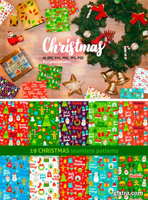 CM - Merry Christmas Seamless Patterns 2039592