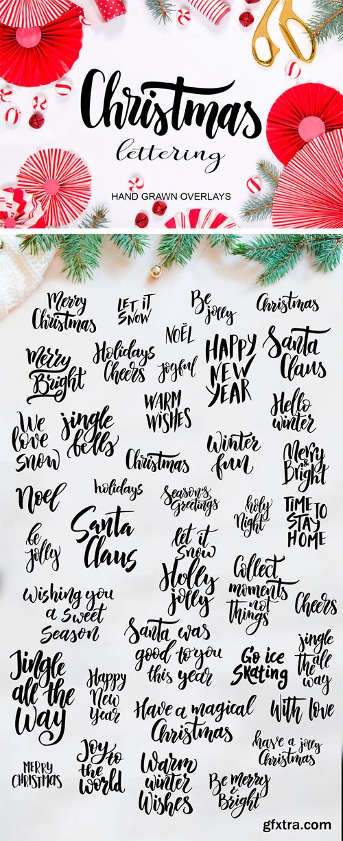 CM - Christmas Lettering Kit-Overlays 2053326