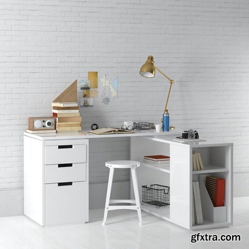 Office Set 22 AM149 3D Model
