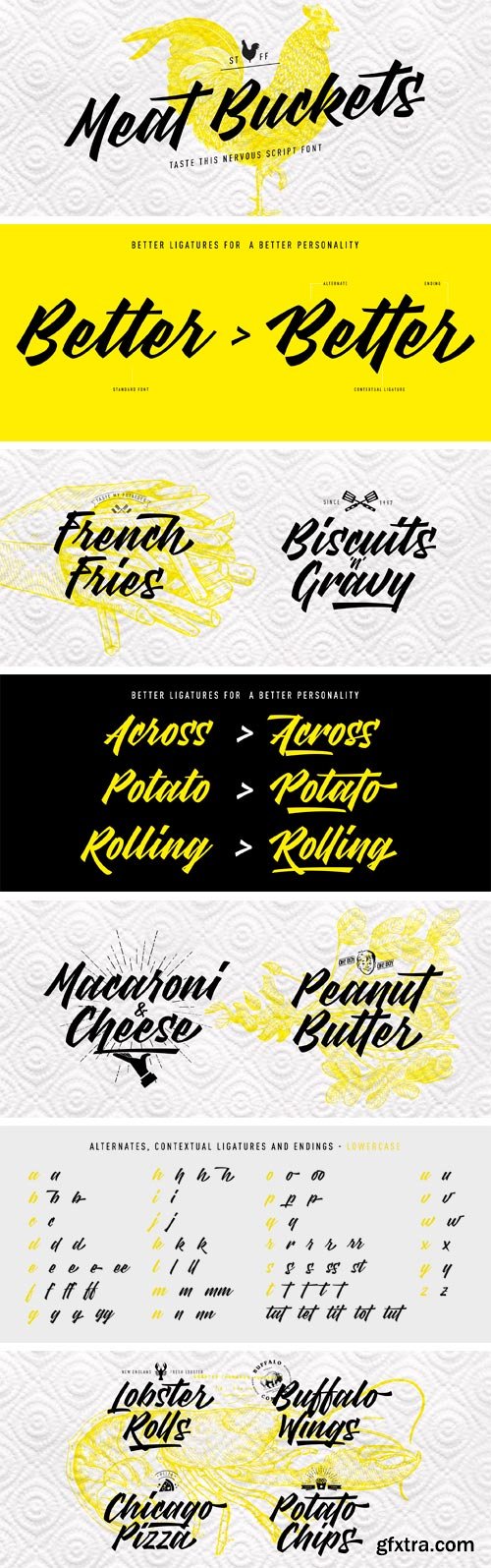Meat Buckets Font » GFxtra