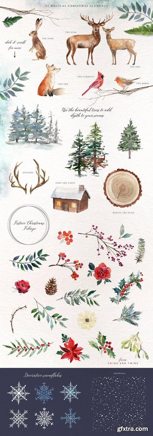 CM - A Woodland Christmas Graphic Set 1915814