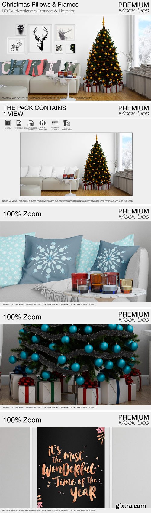 CM - Christmas Pillows & Frames Pack 2051404