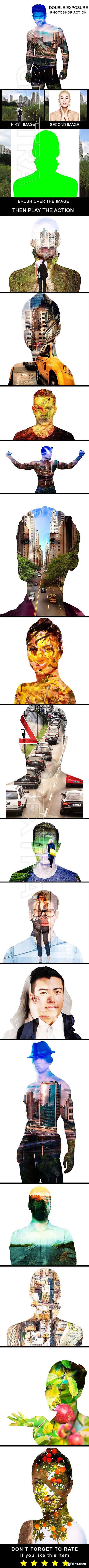 GraphicRiver - Double Exposure Photoshop Action 21010035