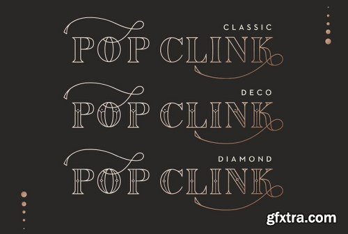 CreativeMarket Pop Clink - A New Years Font 2076523
