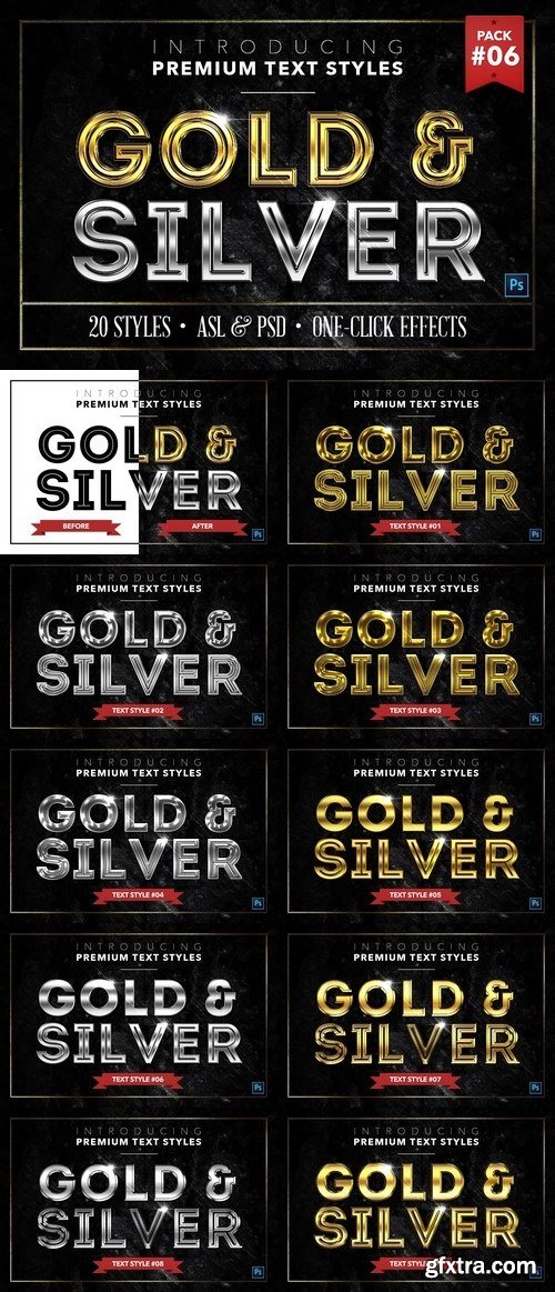 CM - Gold & Silver #6 - 20 Text Styles 1314556
