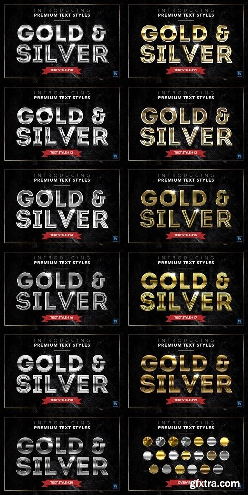 CM - Gold & Silver #6 - 20 Text Styles 1314556
