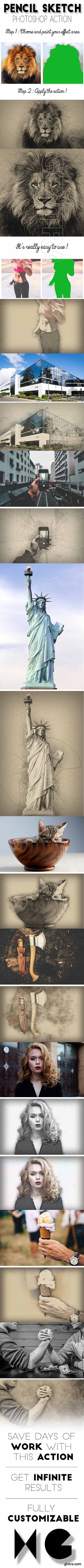 GraphicRiver - Pencil Sketch Photoshop Action 21002259