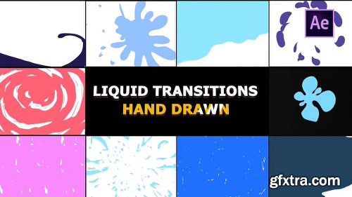 Motionarray Hand Drawn Liquid Transitions 53824